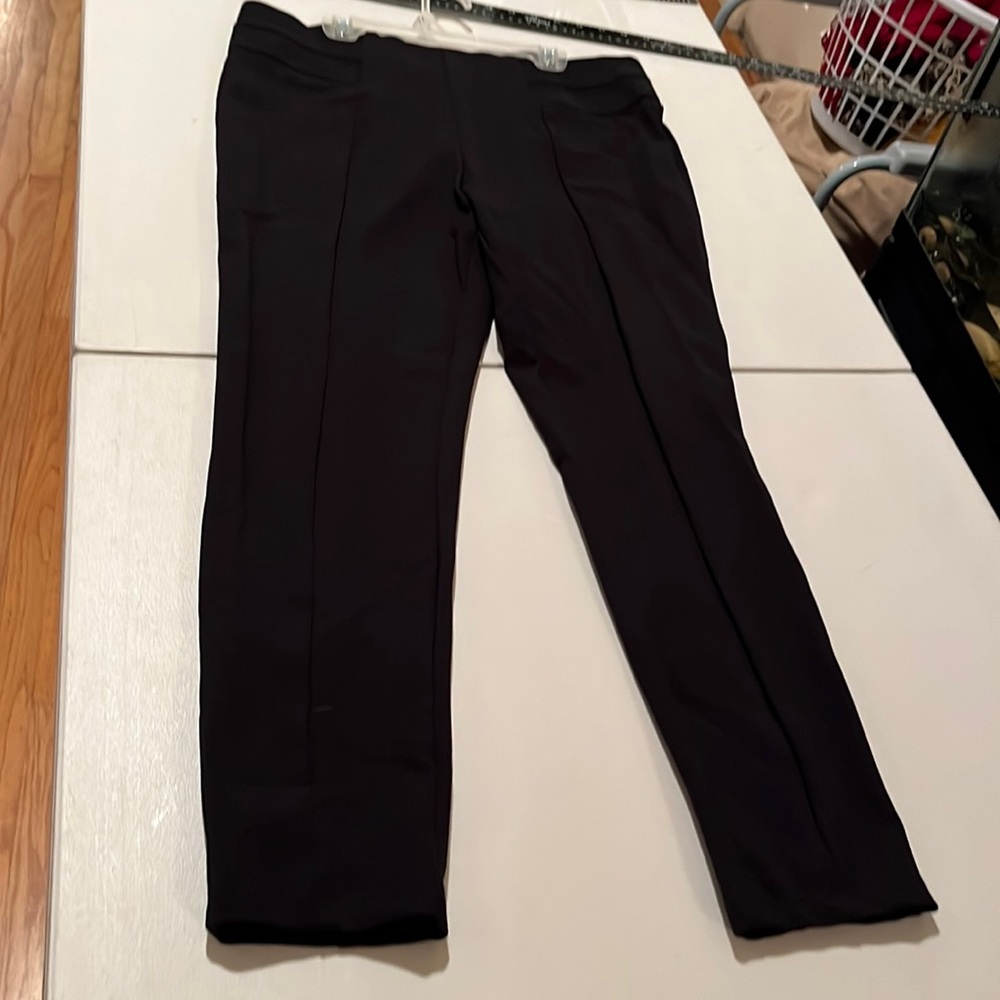 Worthington size large black stretch legging high waist pull on NWOT